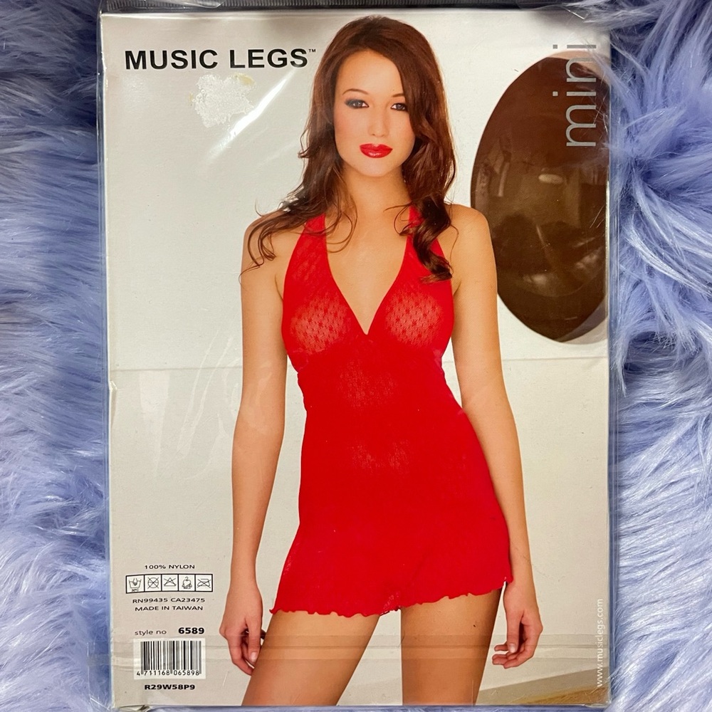 Daisy Lace Halter Neck Mini Dress with String Thong